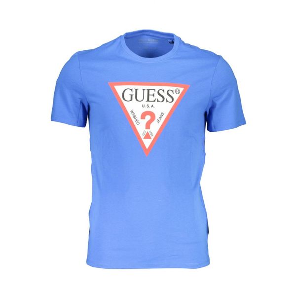 Guess GUESS JEANS MEN'S SHORT SLEEVE T-SHIRT BLUE