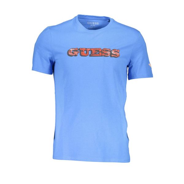 Guess GUESS JEANS MEN'S SHORT SLEEVE T-SHIRT BLUE