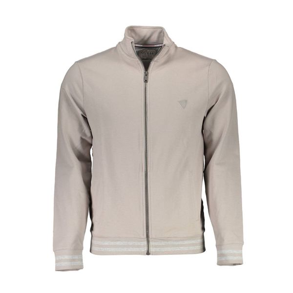 Guess GUESS JEANS SWEATSHIRT WITH ZIP MAN BEIGE