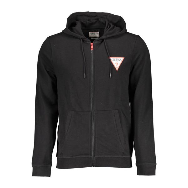 Guess GUESS JEANS SWEATSHIRT WITH ZIP MAN BLACK