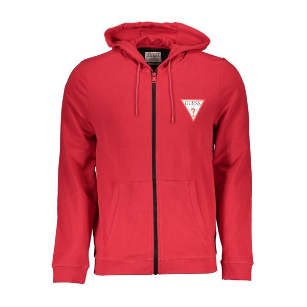 Guess GUESS JEANS SWEATSHIRT WITH ZIP MAN RED
