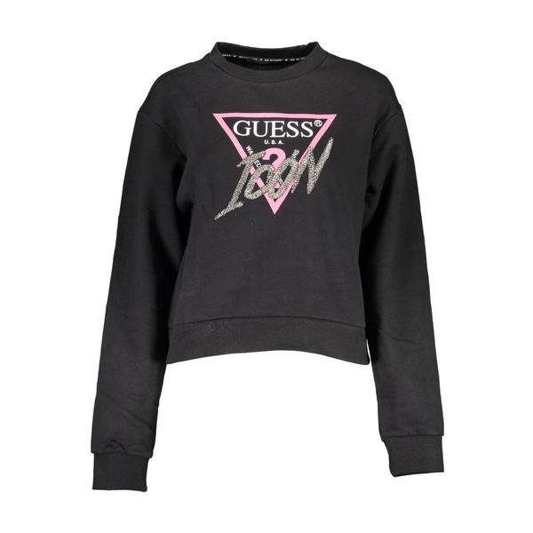 Guess GUESS JEANS SWEATSHIRT WITHOUT ZIP WOMAN BLACK