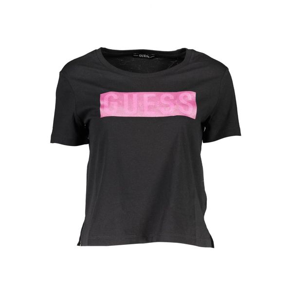 Guess GUESS JEANS WOMEN'S SHORT SLEEVE T-SHIRT BLACK