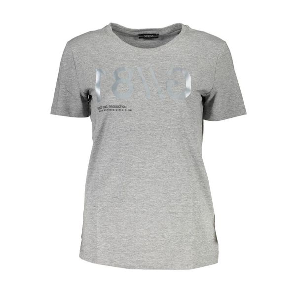 Guess GUESS JEANS WOMEN'S SHORT SLEEVE T-SHIRT GRAY