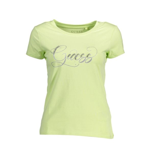 Guess GUESS JEANS WOMEN'S SHORT SLEEVE T-SHIRT GREEN