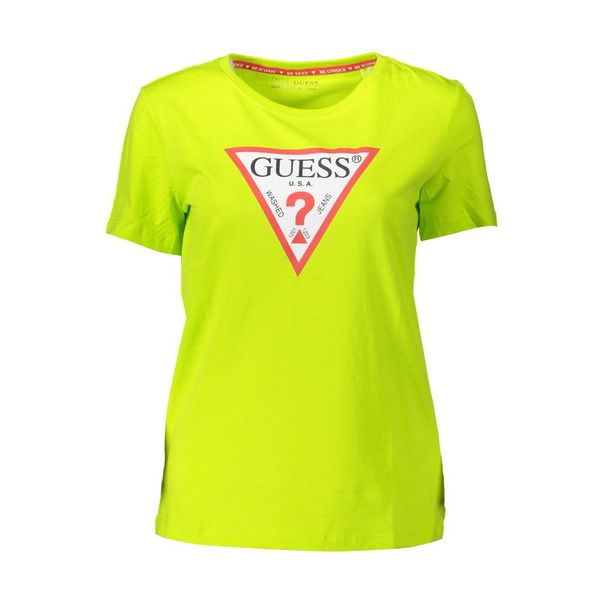 Guess GUESS JEANS WOMEN'S SHORT SLEEVE T-SHIRT GREEN