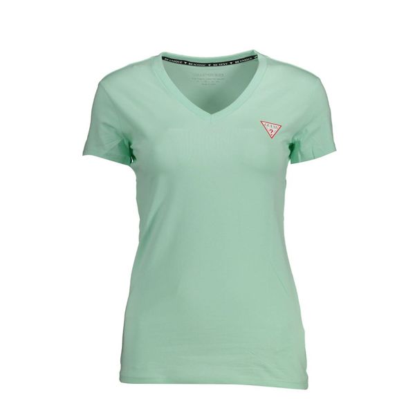 Guess GUESS JEANS WOMEN'S SHORT SLEEVE T-SHIRT GREEN