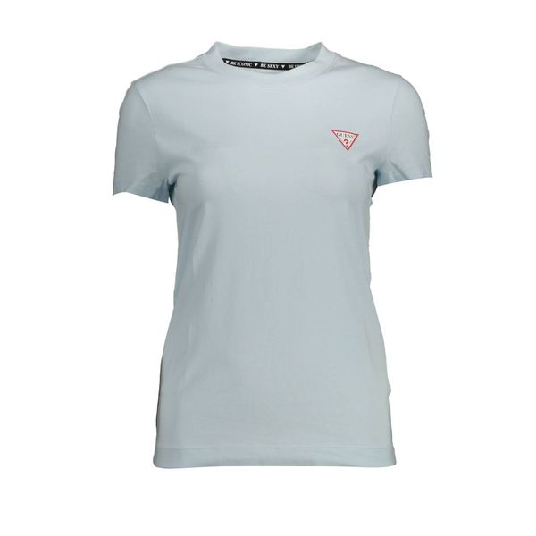 Guess GUESS JEANS WOMEN'S SHORT SLEEVE T-SHIRT LIGHT BLUE