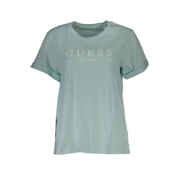 Guess GUESS JEANS WOMEN'S SHORT SLEEVE T-SHIRT LIGHT BLUE