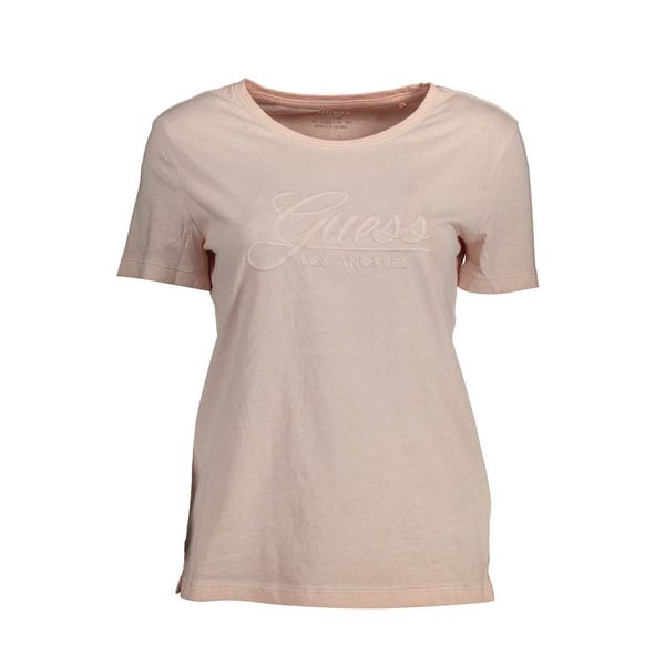 Guess GUESS JEANS WOMEN'S SHORT SLEEVE T-SHIRT PINK