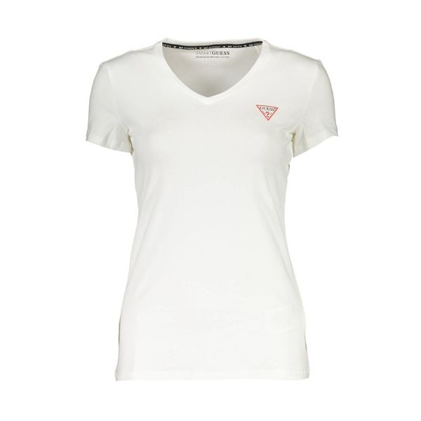 Guess GUESS JEANS WOMEN'S SHORT SLEEVE T-SHIRT WHITE