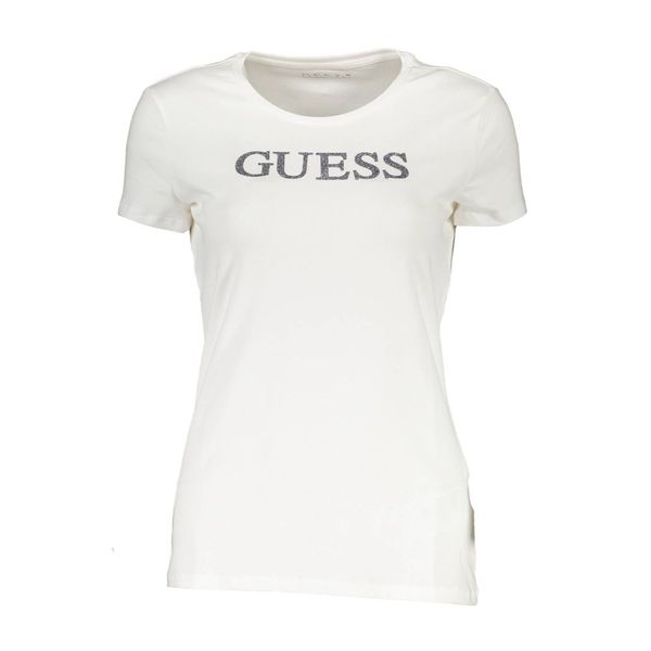 Guess GUESS JEANS WOMEN'S SHORT SLEEVE T-SHIRT WHITE