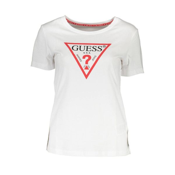 Guess GUESS JEANS WOMEN'S SHORT SLEEVE T-SHIRT WHITE