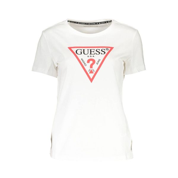 Guess GUESS JEANS WOMEN'S SHORT SLEEVE T-SHIRT WHITE