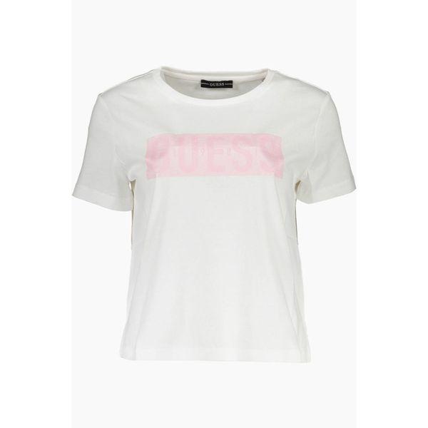 Guess GUESS JEANS WOMEN'S SHORT SLEEVE T-SHIRT WHITE