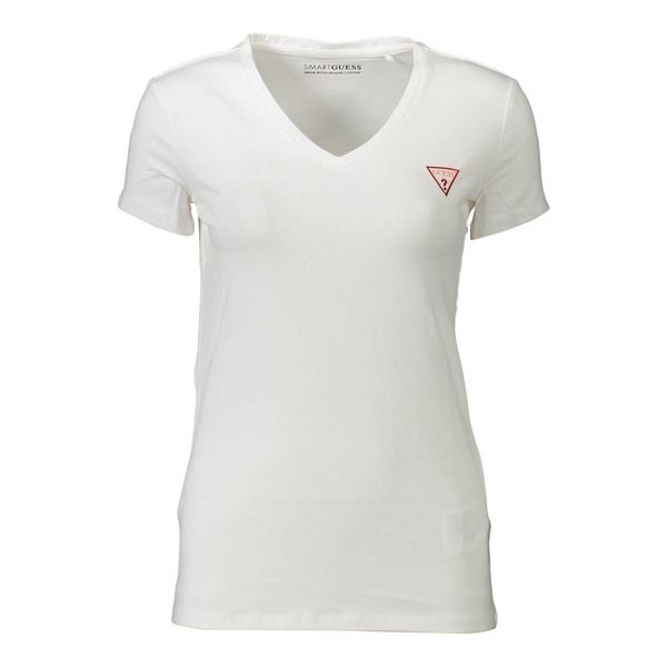 Guess GUESS JEANS WOMEN'S SHORT SLEEVE T-SHIRT WHITE