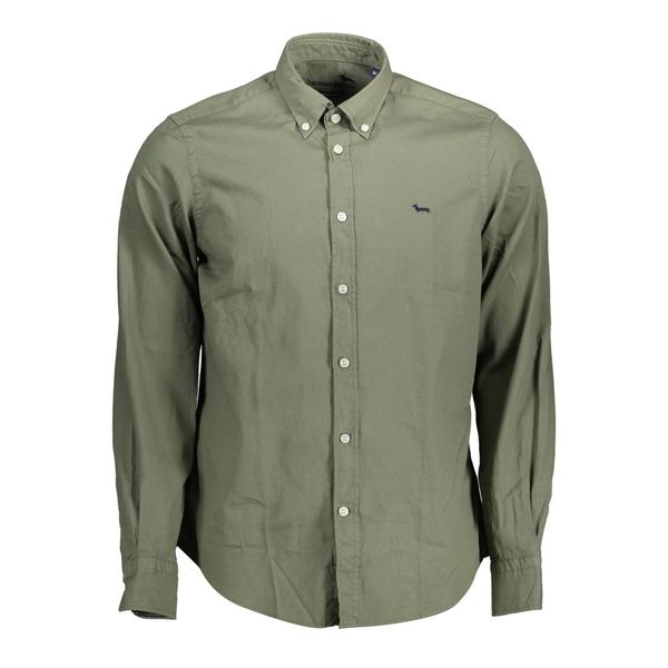 Harmont and Blaine HARMONT &amp; BLAINE GREEN MEN'S LONG SLEEVE SHIRT