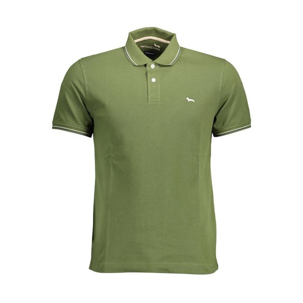 Harmont and Blaine HARMONT &amp; BLAINE GREEN MEN'S SHORT SLEEVE POLO SHIRT
