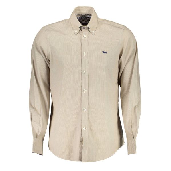 Harmont and Blaine HARMONT &amp; BLAINE MEN'S BEIGE LONG SLEEVE SHIRT