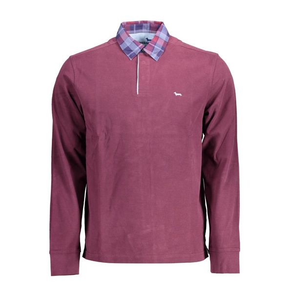 Harmont and Blaine HARMONT &amp; BLAINE PURPLE MEN'S LONG SLEEVE POLO SHIRT