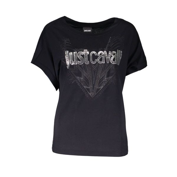 Just Cavalli JUST CAVALLI WOMEN'S SHORT SLEEVE T-SHIRT BLACK