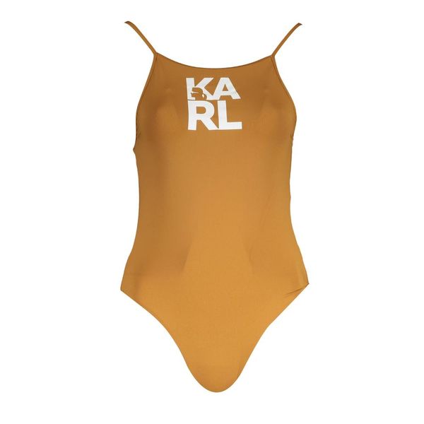 Karl Lagerfeld KARL LAGERFELD BEACHWEAR BROWN WOMEN'S SWIMSUIT
