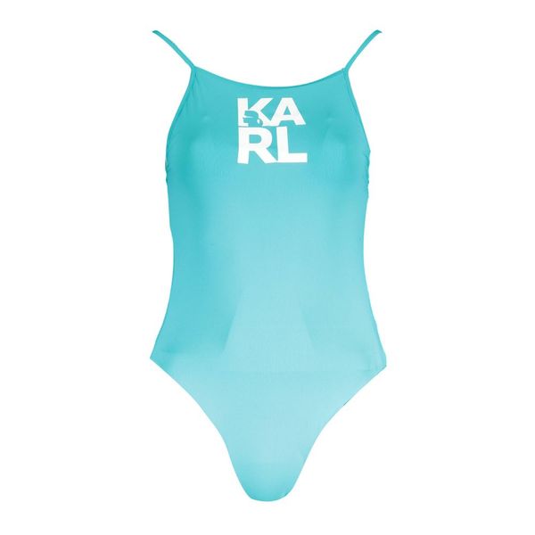 Karl Lagerfeld KARL LAGERFELD BEACHWEAR ONE-PIECE WOMEN'S LIGHT BLUE SWIMSUIT