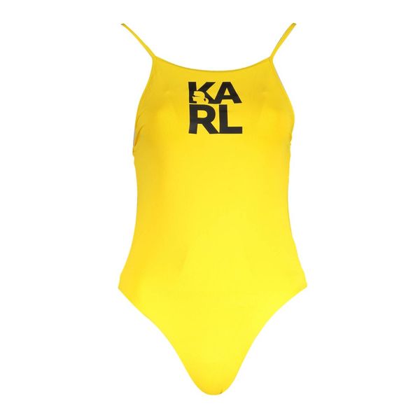 Karl Lagerfeld KARL LAGERFELD BEACHWEAR WOMEN'S ONE PIECE SWIMSUIT YELLOW