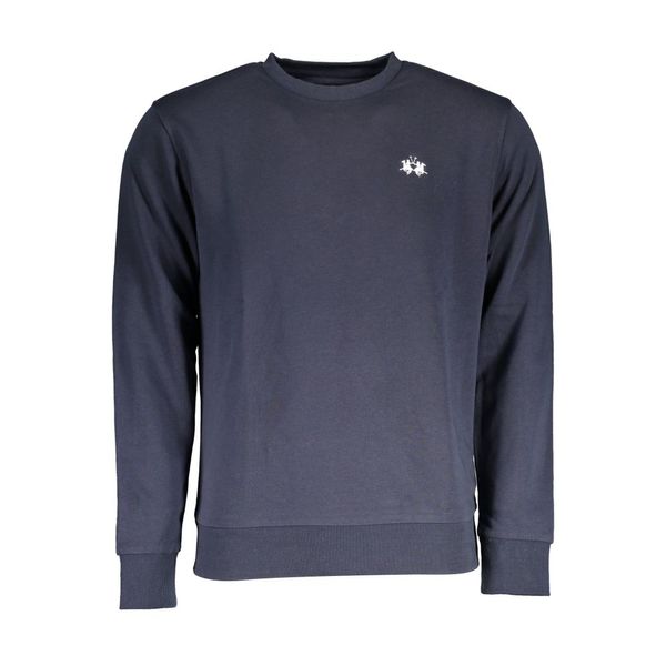 La Martina LA MARTINA BLUE MEN'S SWEATSHIRT WITHOUT ZIP