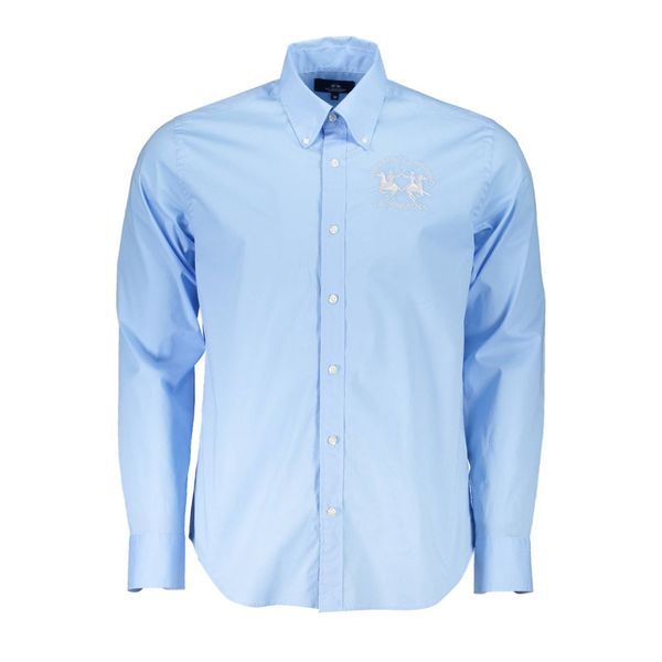 La Martina LA MARTINA LIGHT BLUE MAN LONG SLEEVED SHIRT