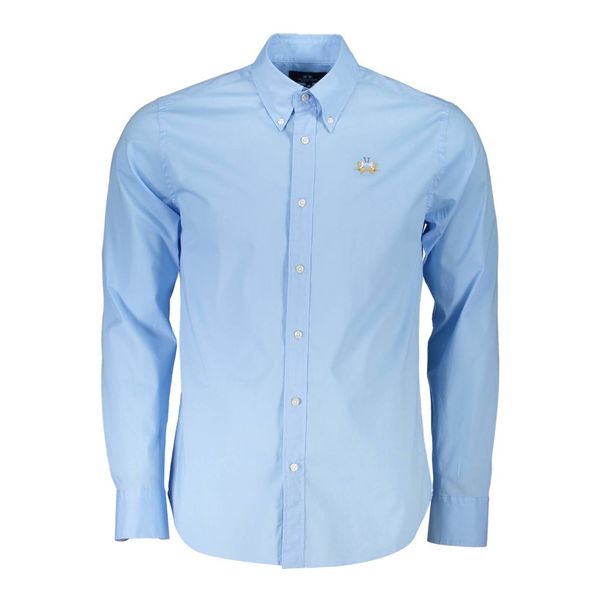 La Martina LA MARTINA LIGHT BLUE MAN LONG SLEEVED SHIRT