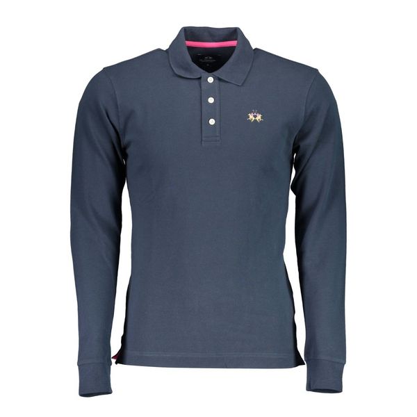 La Martina LA MARTINA LONG SLEEVE POLO SHIRT MAN BLUE