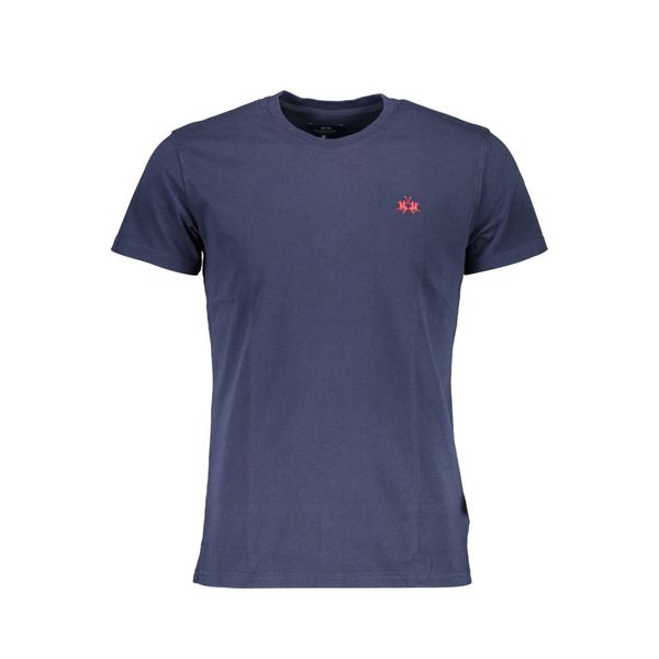 La Martina LA MARTINA MEN'S BLUE SHORT SLEEVE T-SHIRT