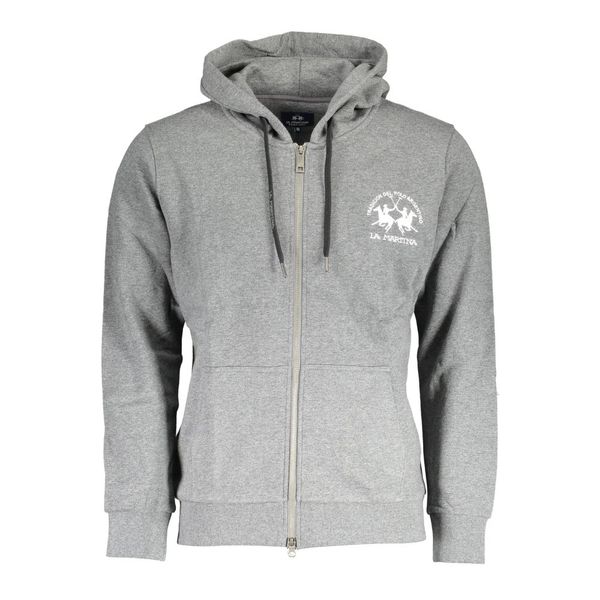 La Martina LA MARTINA MEN'S GRAY ZIPPED SWEATSHIRT