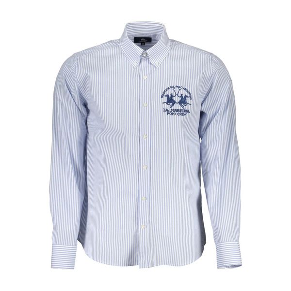 La Martina LA MARTINA MEN'S LONG SLEEVE SHIRT BLUE