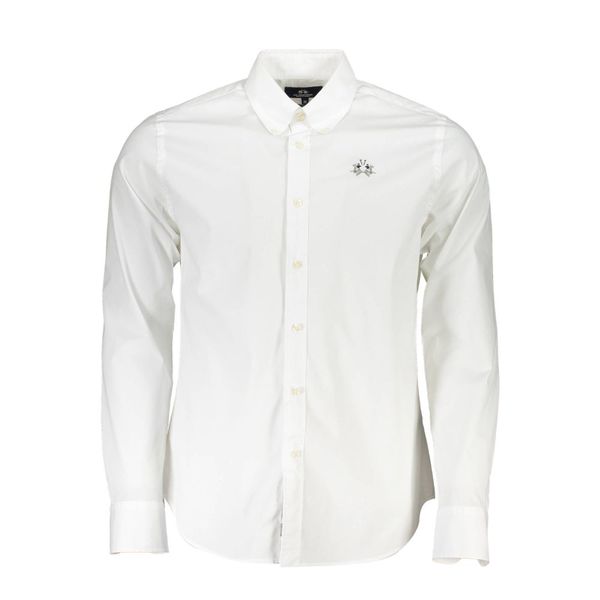 La Martina LA MARTINA MEN'S LONG SLEEVED SHIRT WHITE