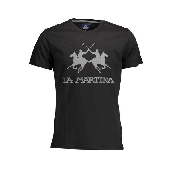 La Martina LA MARTINA MEN'S SHORT SLEEVE T-SHIRT BLACK