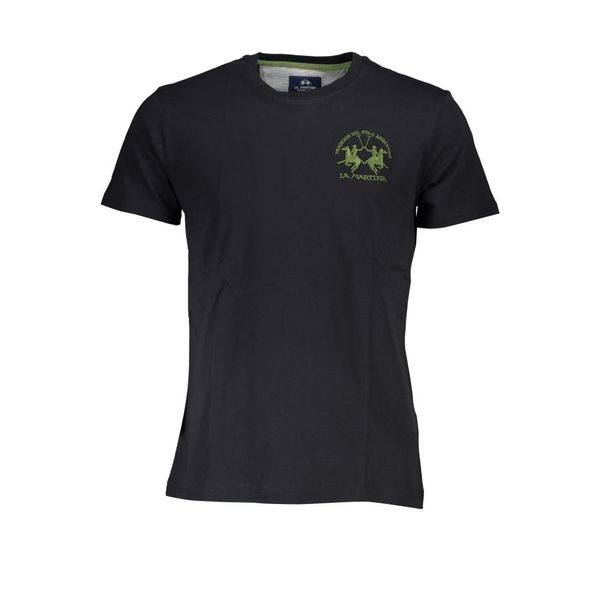 La Martina LA MARTINA MEN'S SHORT SLEEVE T-SHIRT BLACK