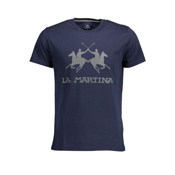 La Martina LA MARTINA MEN'S SHORT SLEEVE T-SHIRT BLUE