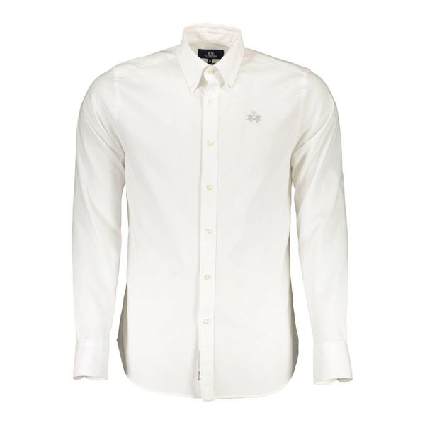La Martina LA MARTINA MEN'S WHITE LONG SLEEVE SHIRT