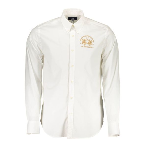 La Martina LA MARTINA MEN'S WHITE LONG SLEEVE SHIRT