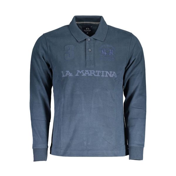 La Martina LA MARTINA POLO LONG SLEEVE MAN BLUE