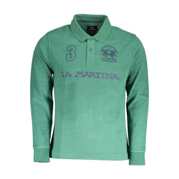 La Martina LA MARTINA POLO LONG SLEEVE MAN GREEN