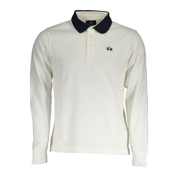 La Martina LA MARTINA POLO LONG SLEEVE MAN WHITE