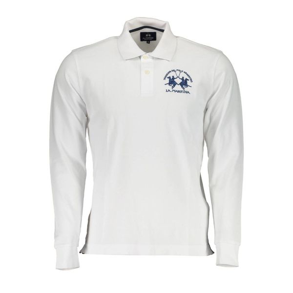 La Martina LA MARTINA POLO SHIRT LONG SLEEVES MAN WHITE