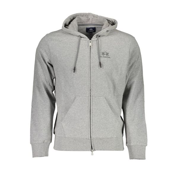 La Martina LA MARTINA SWEATSHIRT WITH ZIP MAN GRAY
