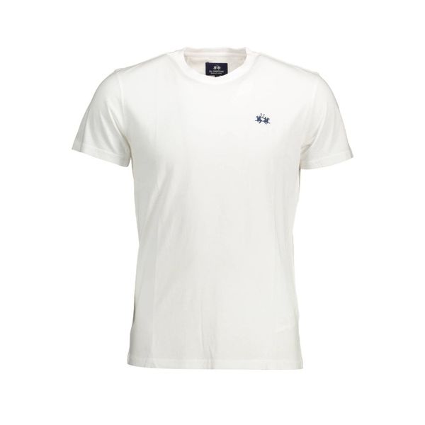 La Martina LA MARTINA WHITE MEN'S SHORT SLEEVE T-SHIRT