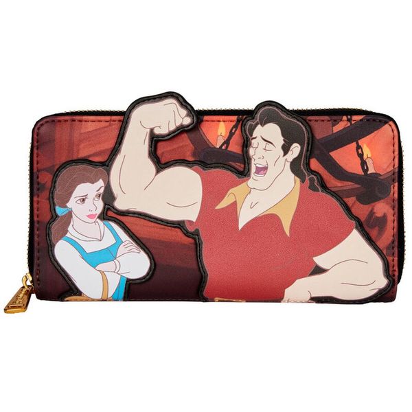 LOUNGEFLY Loungefly  Disney Beauty and the Beast Villains Gaston Scene wallet