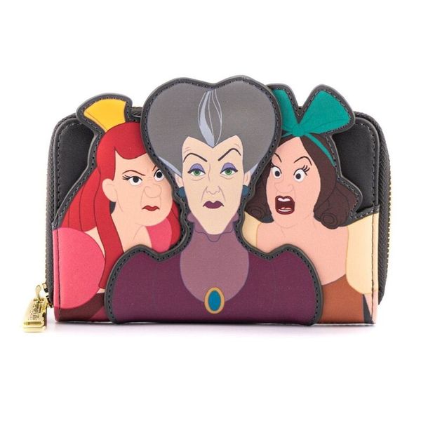 LOUNGEFLY Loungefly Disney Cinderella Evil Stepmother and Stepsisters Villains wallet