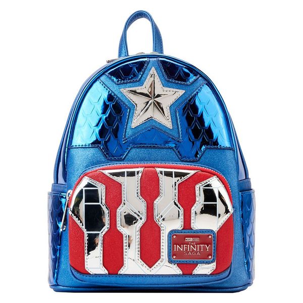 LOUNGEFLY Loungefly Marvel Captain America metallic backpack 26cm